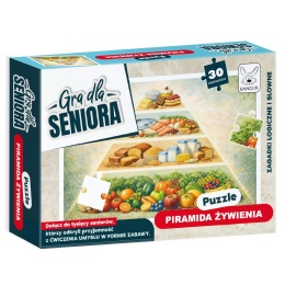 Gra dla Seniora. Puzzle Piramida Żywienia