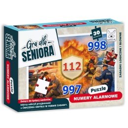 Gra dla Seniora. Puzzle 30 el. Numery Alarmowe