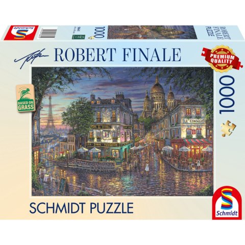 PQ Puzzle 1000 el. ROBERT FINALE Dzielnica Montmartre / Paryż / Francja Schmidt - puzzle
