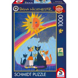 PQ Puzzle 1000 el. ROSINA WACHTMEISTER Koty, słońce, tęcza Schmidt - puzzle