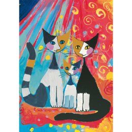 PQ Puzzle 1000 el. ROSINA WACHTMEISTER Szczęśliwa kocia rodzina Schmidt - puzzle