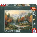PQ Puzzle 1000 el. THOMAS KINKADE Jesienny wieczór nad jeziorem Schmidt - puzzle