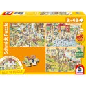 PQ Puzzle 3 x 48 el. Wycieczka do zoo Schmidt - puzzle