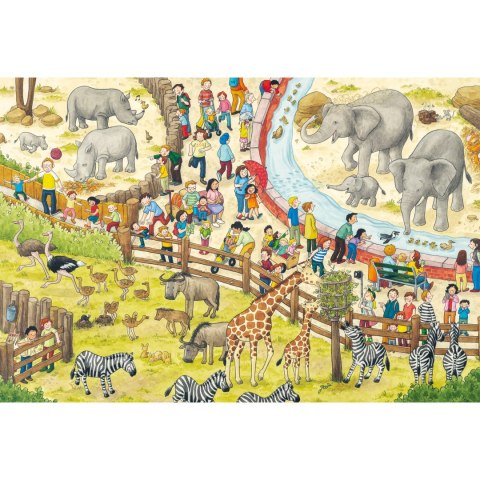 PQ Puzzle 3 x 48 el. Wycieczka do zoo Schmidt - puzzle