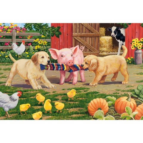 PQ Puzzle 3 x 48 el. Zwierzęta na farmie Schmidt - puzzle