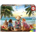 Puzzle 1000 el. Psy na plaży Educa