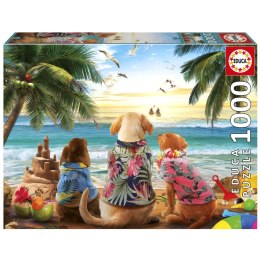 Puzzle 1000 el. Psy na plaży Educa
