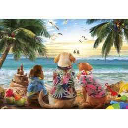 Puzzle 1000 el. Psy na plaży Educa
