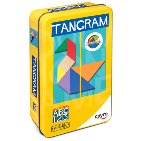 Tangram drewniany (w metalowej puszce) (124) Cayro