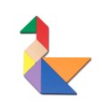 Tangram drewniany (w metalowej puszce) (124) Cayro