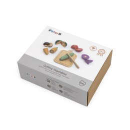 VIGA Drewniany zestaw do krojenia na desce - Warzywa