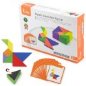 VIGA Tangram Drewniana Gra Logiczna Układanka Certyfikat FSC