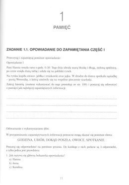Karty pracy do ćwiczeń funkcji poznawczych. Część 3. Ćwicz swój umysł