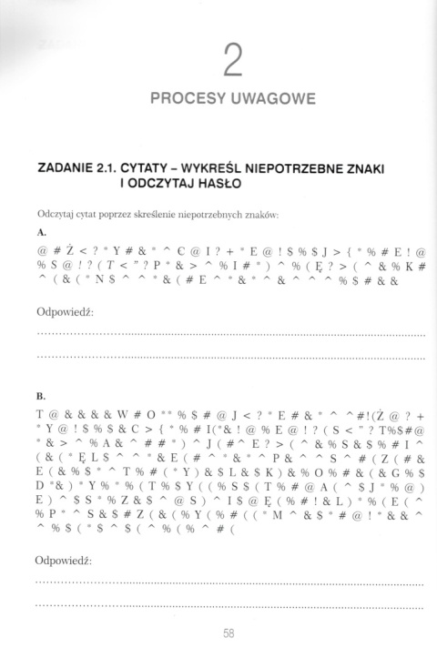 Karty pracy do ćwiczeń funkcji poznawczych. Część 3. Ćwicz swój umysł