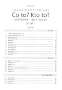 Krzyżówki tematyczne 1, Afazja, Co to? Kto to? Zeszyt ćwiczeń