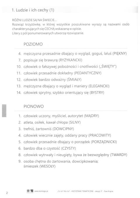 Krzyżówki tematyczne 3 Afazja, Co to? Kto to? Zeszyt ćwiczeń
