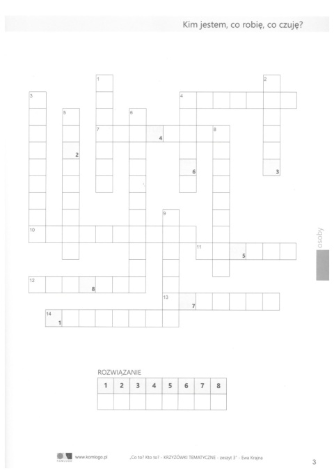 Krzyżówki tematyczne 3 Afazja, Co to? Kto to? Zeszyt ćwiczeń