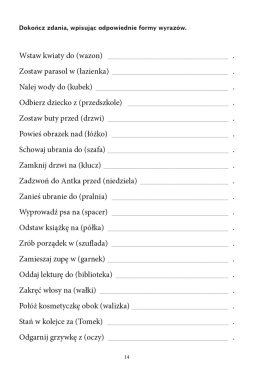 Ćwiczenia dla osób z afazją. Formy gramatyczne. Część 1-2, afazja