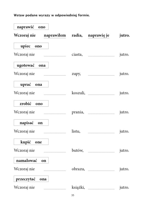Ćwiczenia dla osób z afazją. Formy gramatyczne. Część 1-2, afazja