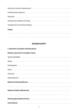 Mówię i rozumiem. Test do badania mowy dorosłych