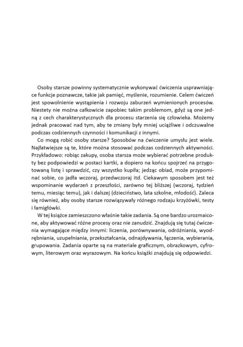 Nigdy za późno. Trening umysłu dla seniorów