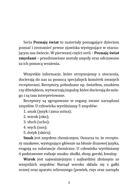 Poznaję świat zmysłami
