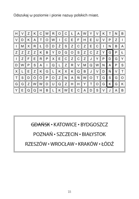 Wykreślanki. Zbiór ćwiczeń dla młodzieży i dorosłych z trudnościami językowymi