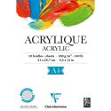 Blok do akryli A4, 360g, 10 ark