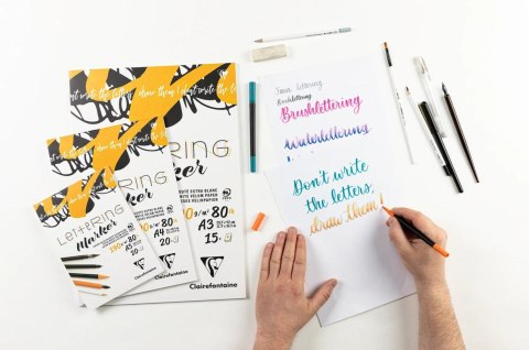 Blok Lettering A4 papier welinowy 20 ark