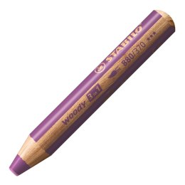 Kredka STABILO Woody 3w1 Purpurowa