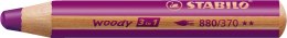 Kredka STABILO Woody 3w1 Purpurowa