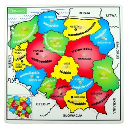 OUTLET Układanka mapa Polski