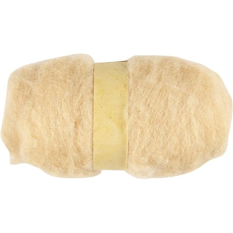 Wełna czesankowa 100 g Jasno-beżowa