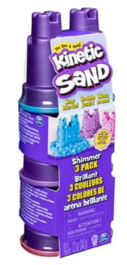 Piasek kinetyczny 3-pak błyszczący Kinetic Sand