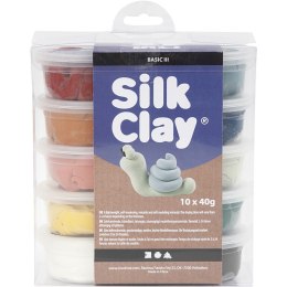 Masa Silk Clay - 10x40g kol. Naturalne