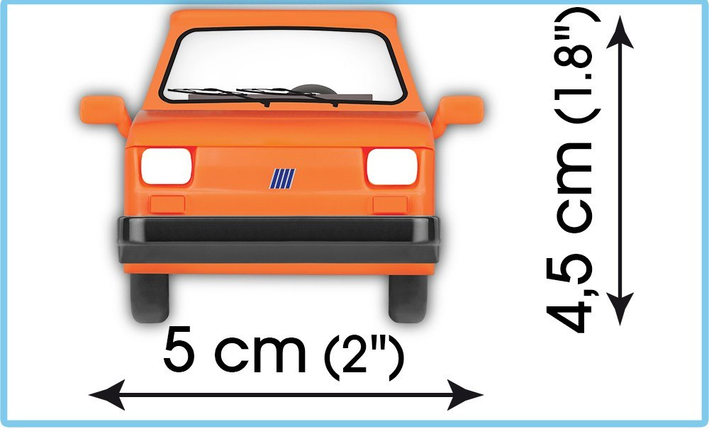 Klocki Fiat 126 el + Przyczepa kempingowa
