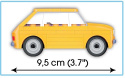 Klocki Polski Fiat 126P, klocki 71 elementów, Cobi