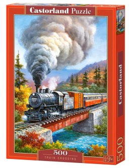 Puzzle 500 elementów - Przejazd kolejowy