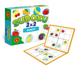 Gra Sudoku 2X2 Owoce, Alexander, łamigłówki dla seniora