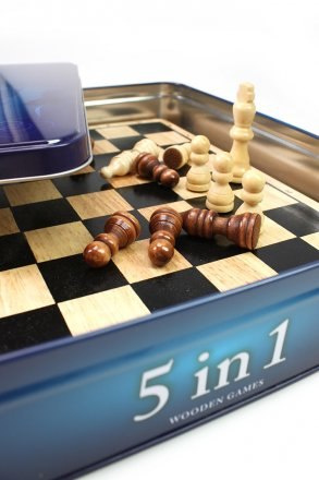 Gry 5 w 1 - szachy, warcaby, backgammon, kółko krzyżyk, domino, Tactic
