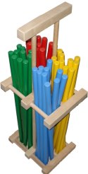 Komplet gimnastyczny, laski gimnastyczne 60 cm