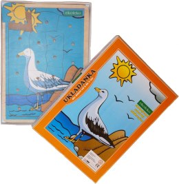 Układanka, puzzle z kołeczkami MEWA, ptaki
