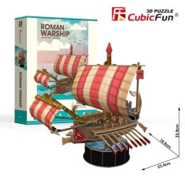 Puzzle 3D Roman Warship 85 elementów