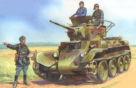 ZVEZDA BT-7 Soviet Tank with Crew