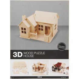 Puzzle 3D drewniane Domek 2