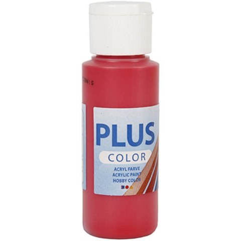 Farba akrylowa PLUS Color 60 ml Malinowa Czerwień