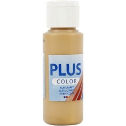 Farba akrylowa PLUS Color 60 ml Metaliczna Złoto