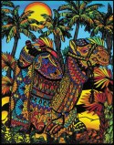 Kolorowanka, malowanka Welwetowa 47x35 Wielbłąd
