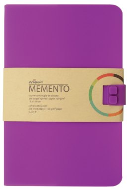 WAFF MEMENTO notes A5 Purpurowy, prezent dla seniora