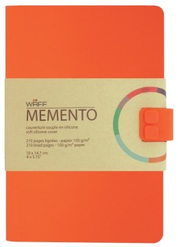 WAFF MEMENTO notes A6 Pomarańczowy, prezent dla seniora